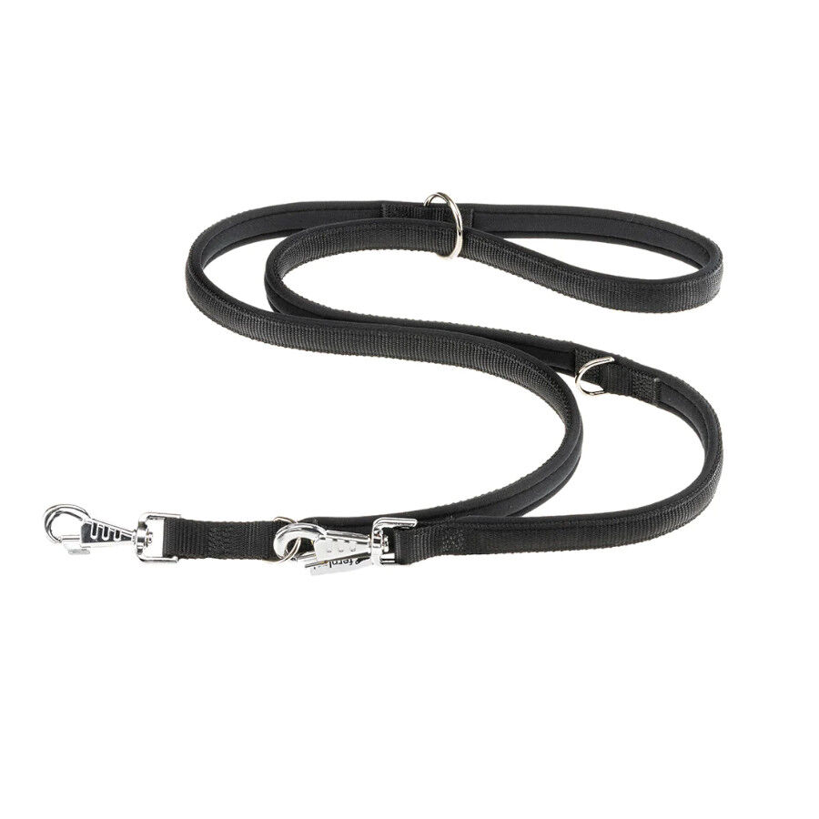 Ferplast Daytona Correa Extensible de Nylon Negra para perros, , large Imagen numero 1