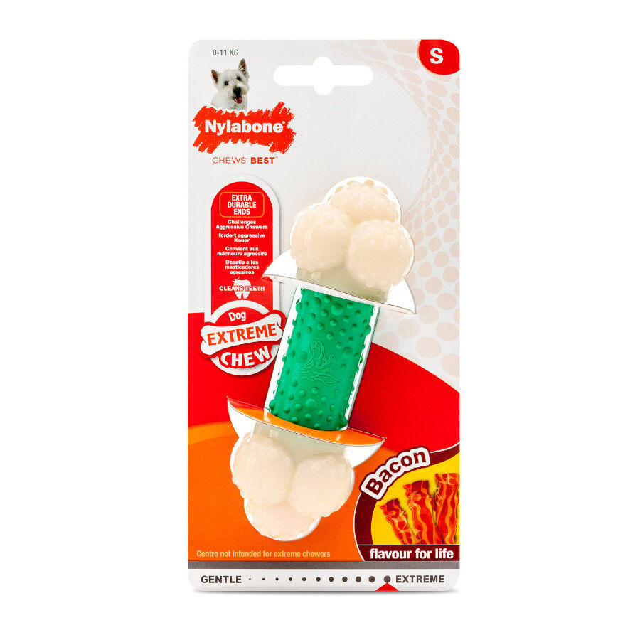Nylabone Extreme Chew Bacon Double Action Mordedor para perros