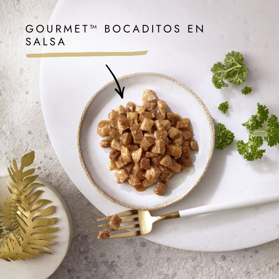 85 g Gourmet Gold Pollo e H&iacute;gado en salsa lata para gatos, , large Imagen numero 2