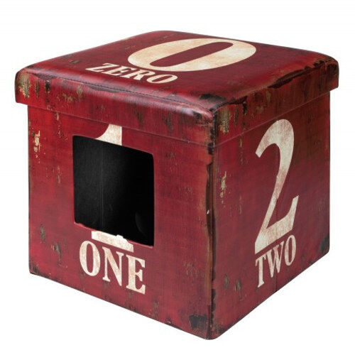 Europet Vintage Cubo One cama para mascotas roja Imagen numero 1