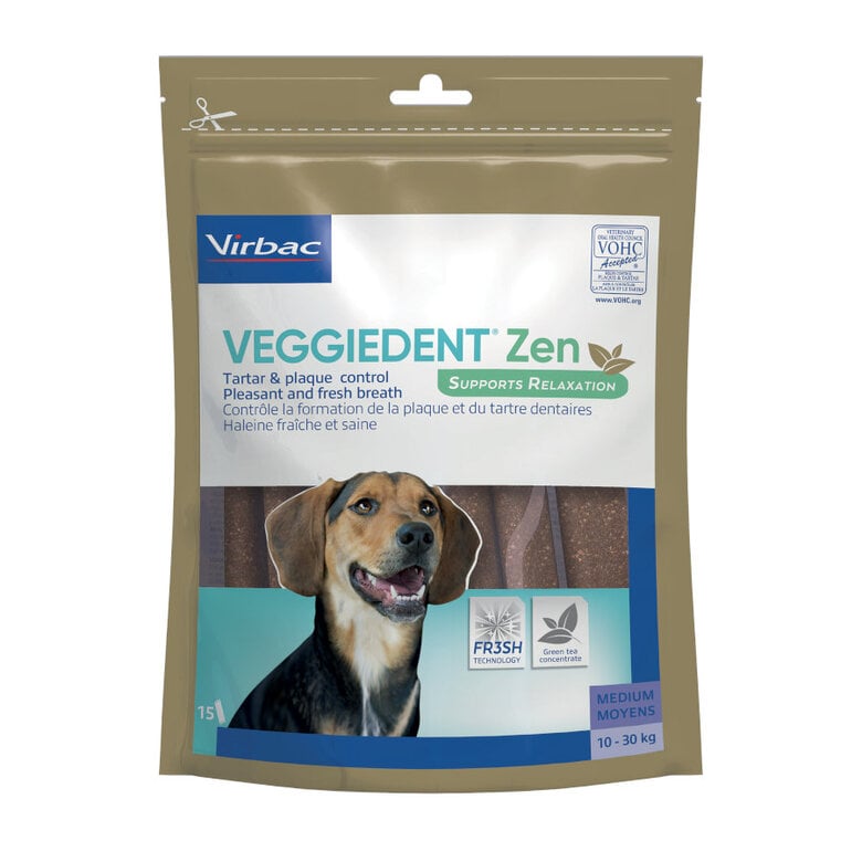 15 barritas Virbac Láminas Veggiedent Zen M para perros,  Imagen numero 2 15 barritas Virbac Láminas Veggiedent Zen M para perros, , large Imagen numero 2