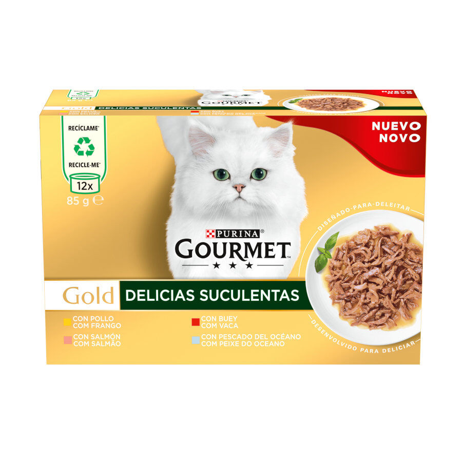 Gourmet Gold Delicias Suculentas Mixtas lata para gatos thumbnail