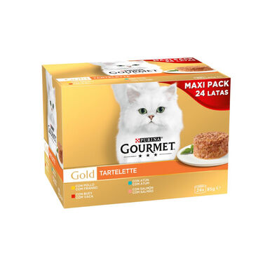 Gourmet Gold Tartelette latas para gatos - Pack 12