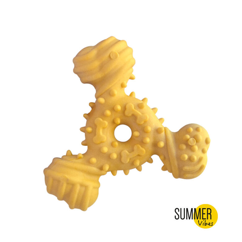 Summer Vibes Mordedor flotante con forma de trébol para perros thumbnail