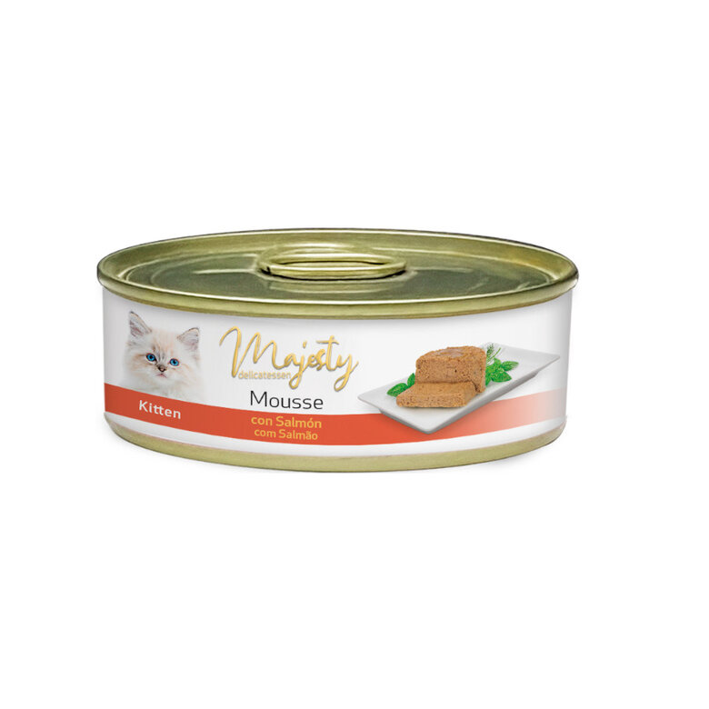 Majesty Kitten Mousse de Salmón lata, , large image number null