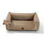 Leeby cama viscoelástica marrón rayas para perros, , large indicador imagen numero 1