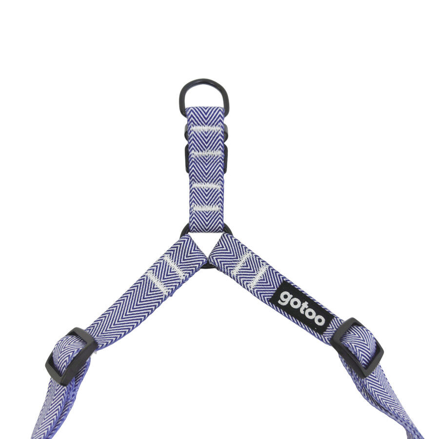 Gotoo Arn&eacute;s estampado rayas azules para perros, , large Imagen numero 3