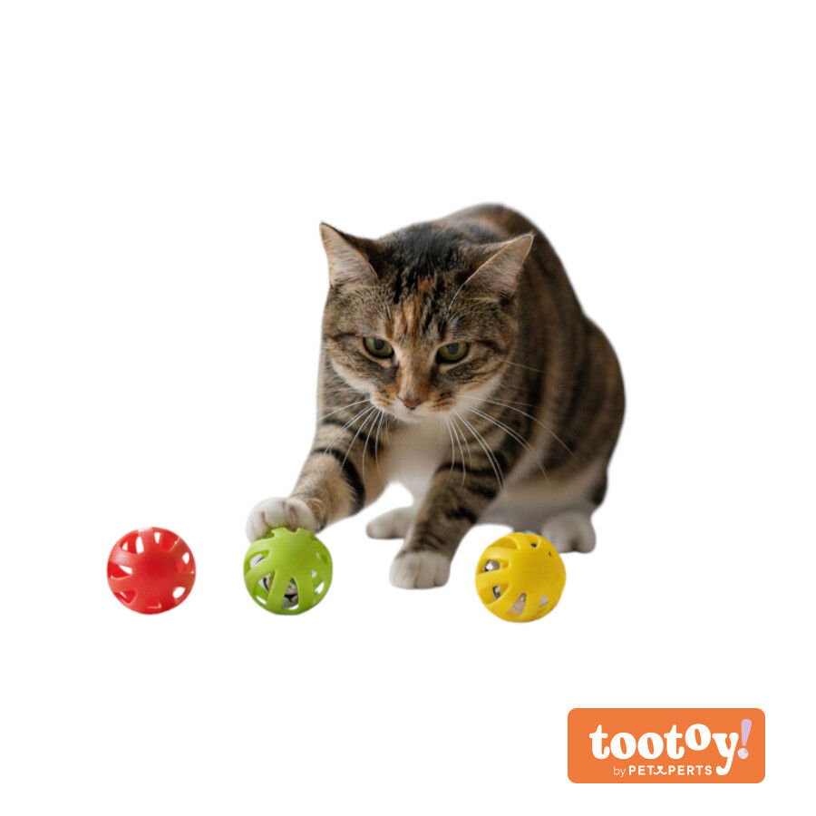 Tootoy! Pelota con Cascabel Colores Variados para gatos, , large Imagen numero 8