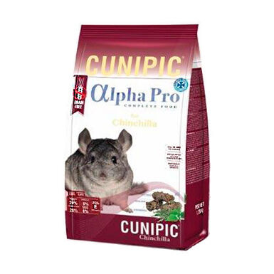 Cunipic Alpha Pro Grain Free comida chinchillas