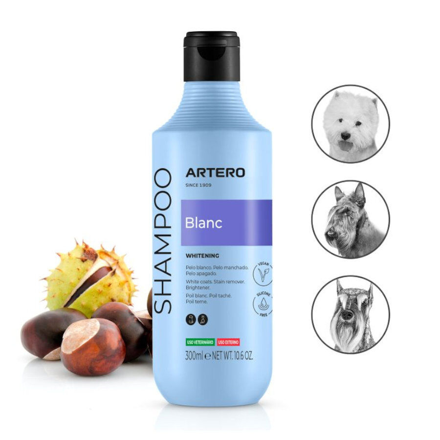 Artero Blanc Champ&uacute; para pelo blanco para perros y gatos, , large Imagen numero 3
