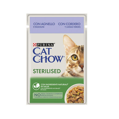 Cat Chow Sterilised cordero sobre para gatos