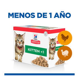 Hill's Science Plan Kitten Pollo y Pavo en Salsa sobre para gatos