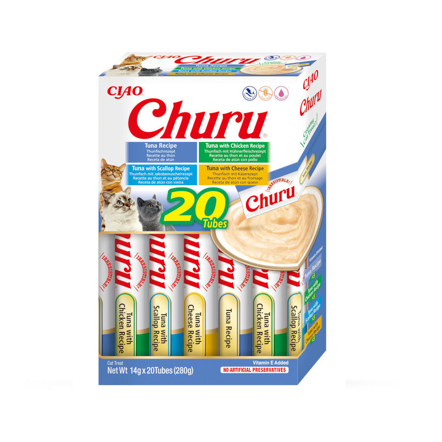 Churu Snack Líquido Variedades de Atún para gatos