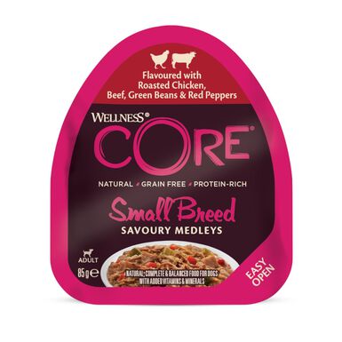 Wellness Core Small Breed Grain Free Pollo y Ternera tarrina para perros