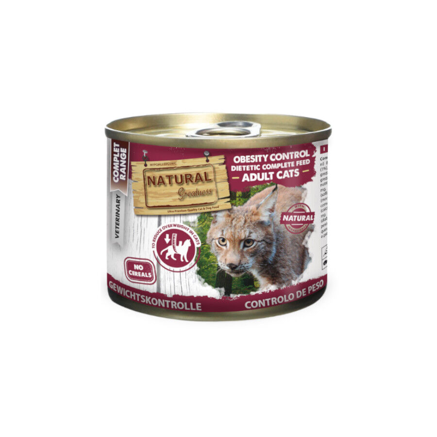 Natural Greatness Obesity Pavo Comida Húmeda para gatos