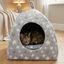Leeby Cama Igl&uacute; Estrella Gris para gatos, , large indicador imagen numero 1