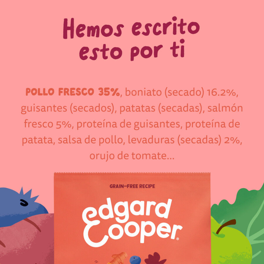 12 kg Edgard & Cooper Senior Salm&oacute;n Noruego y Pollo pienso para perros, , large Imagen numero 8