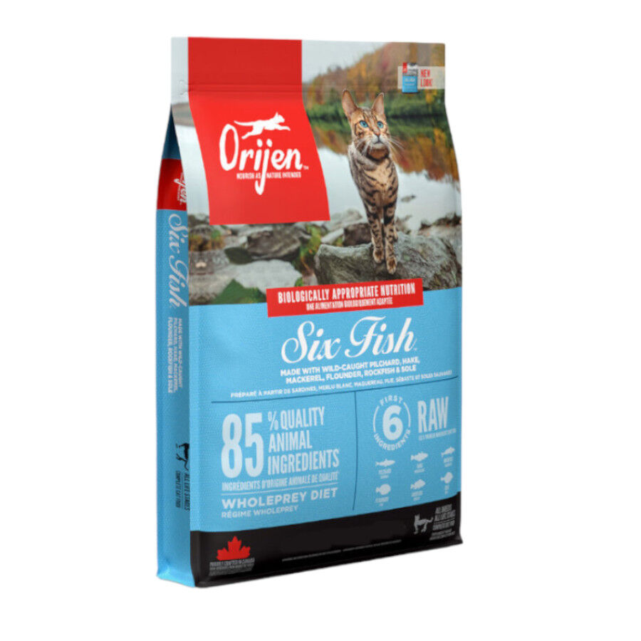 Orijen Six Fish pienso para gatos y gatitos thumbnail