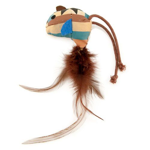 TK-Pet juguete para gatos p&aacute;jaro con plumas Imagen numero 1