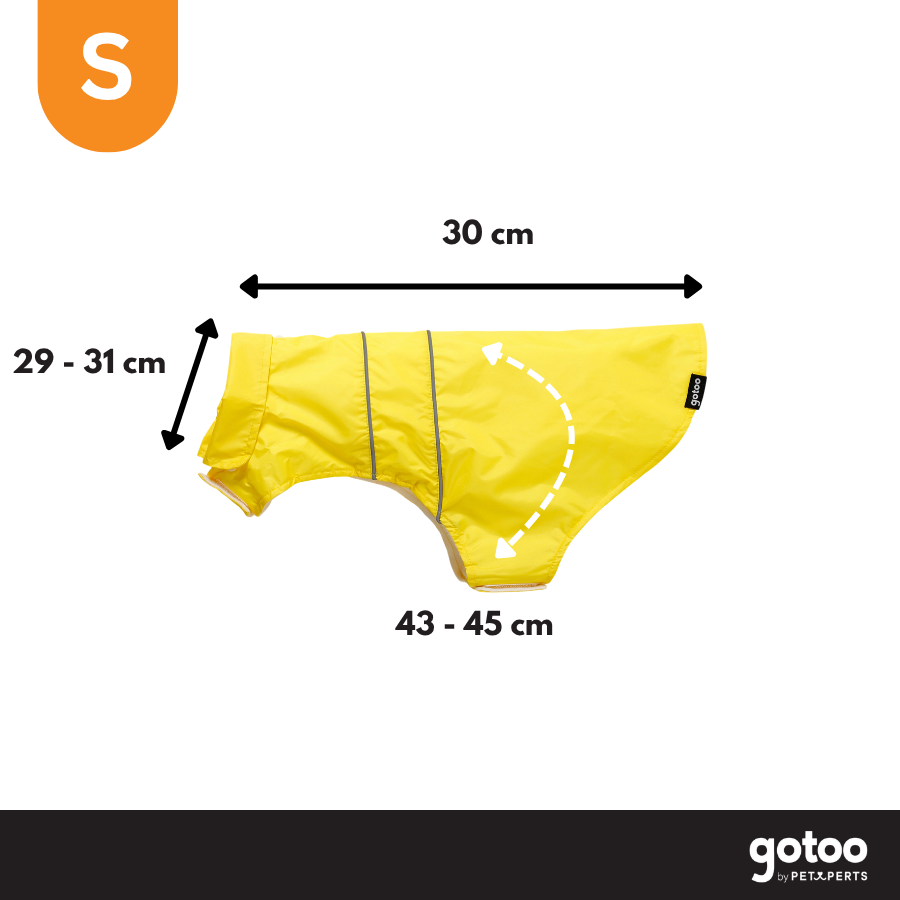 Gotoo Impermeable Reflectante Amarillo para perros, , large Imagen numero 4