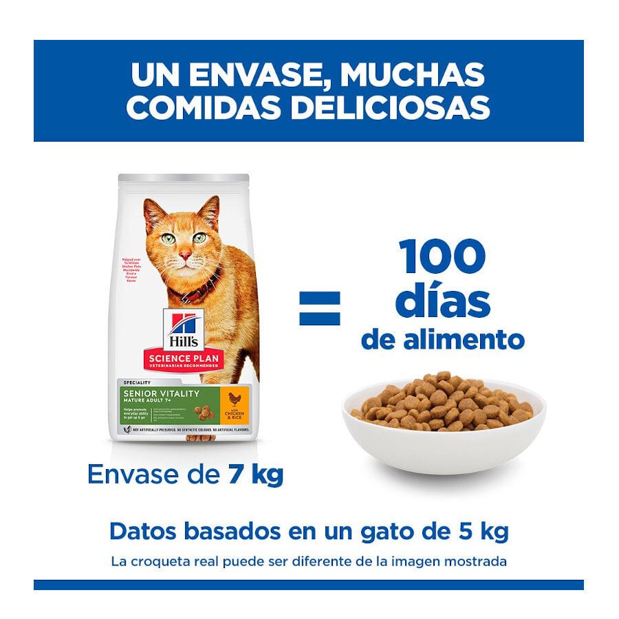 1.5 kg Hill's Science Plan Youthful Vitality Pollo pienso para gatos, , large Imagen numero 7