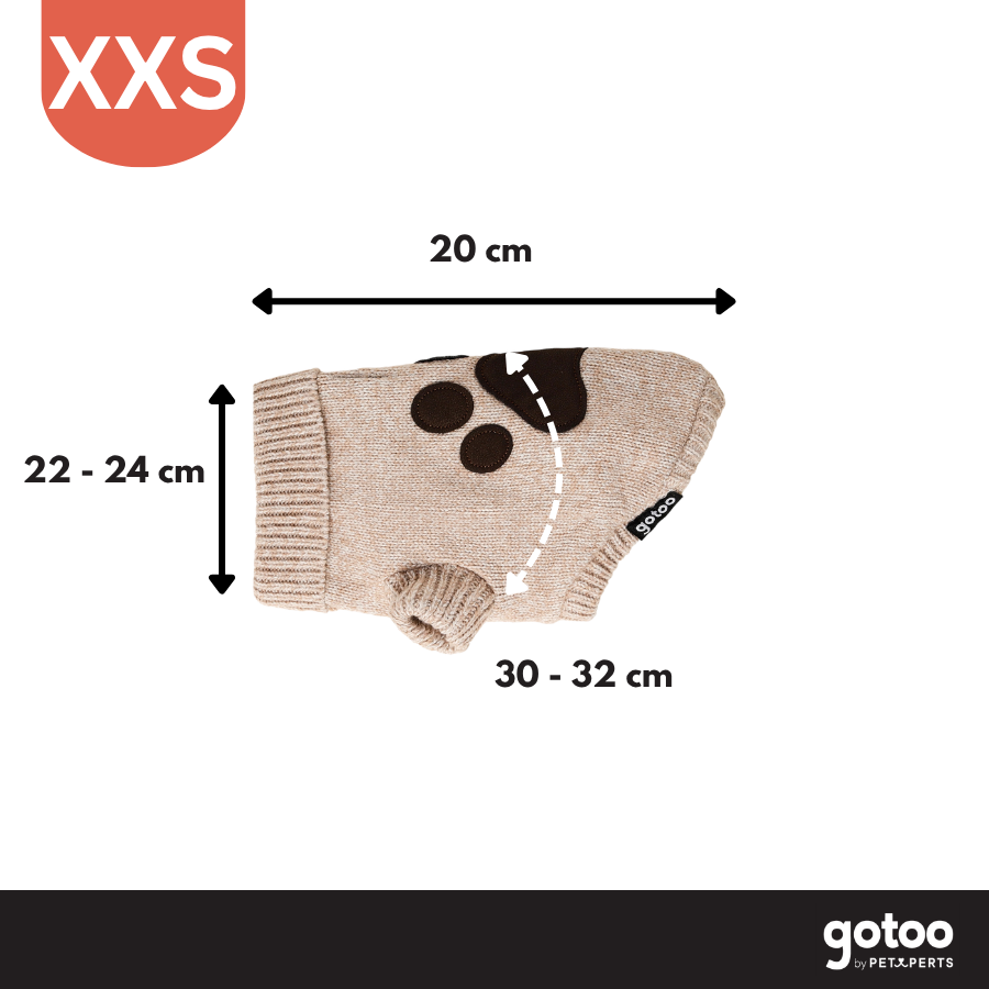 Gotoo Jersey de Punto Marr&oacute;n para perros, , large Imagen numero 4