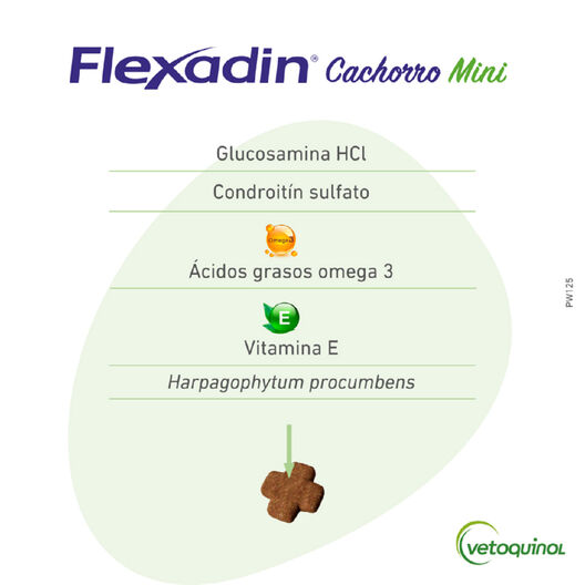 Vetoquinol Flexadin Young Mini Condroprotector para perros, , large image number null