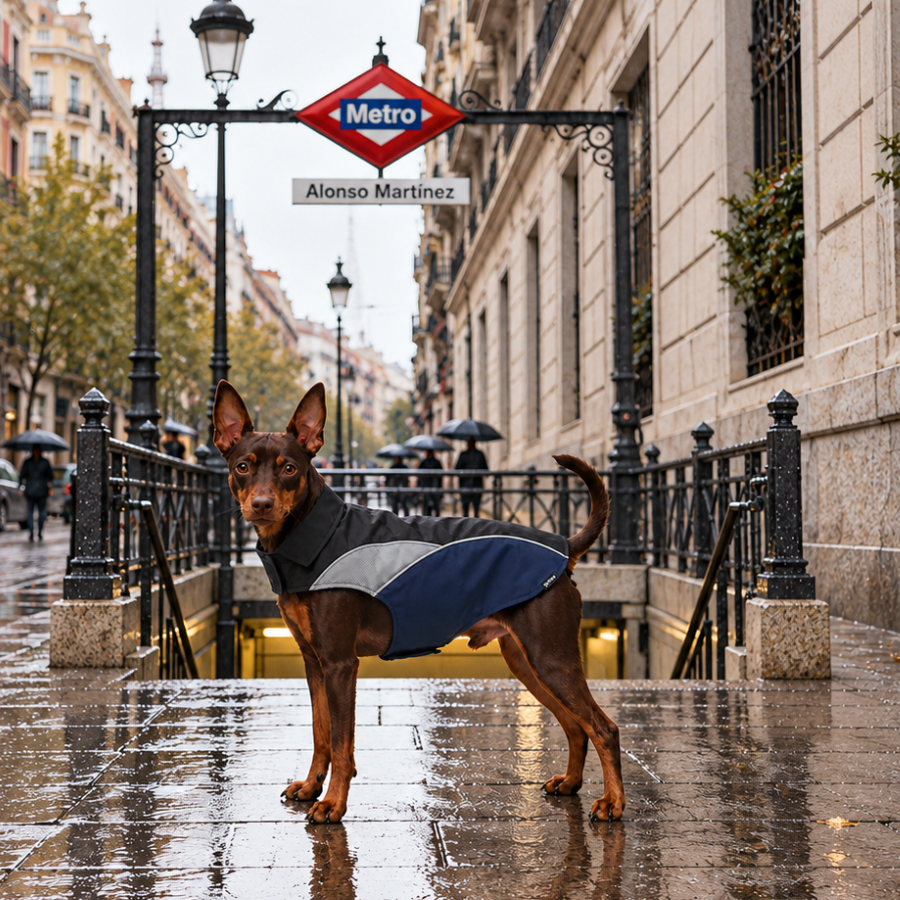 Gotoo Impermeable Reflectante Gris Azulado para perros, , large Imagen numero 1