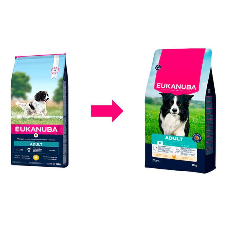 12 kg Eukanuba Adult Medium Pollo pienso para perros,  Imagen numero 1 12 kg Eukanuba Adult Medium Pollo pienso para perros, , large Imagen numero 1