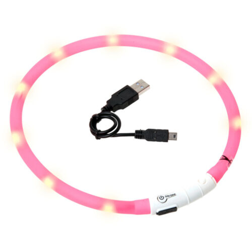 Flamingo Karlie Collar con Luz Led Rosa para perros, , large Imagen numero 1