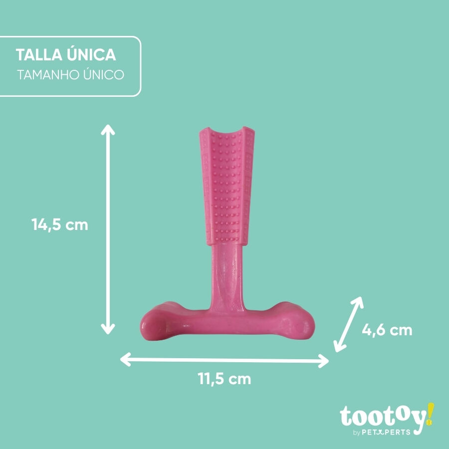 Tootoy! Puppy Hueso Martillo Rosa Juguete para perros, , large Imagen numero 3