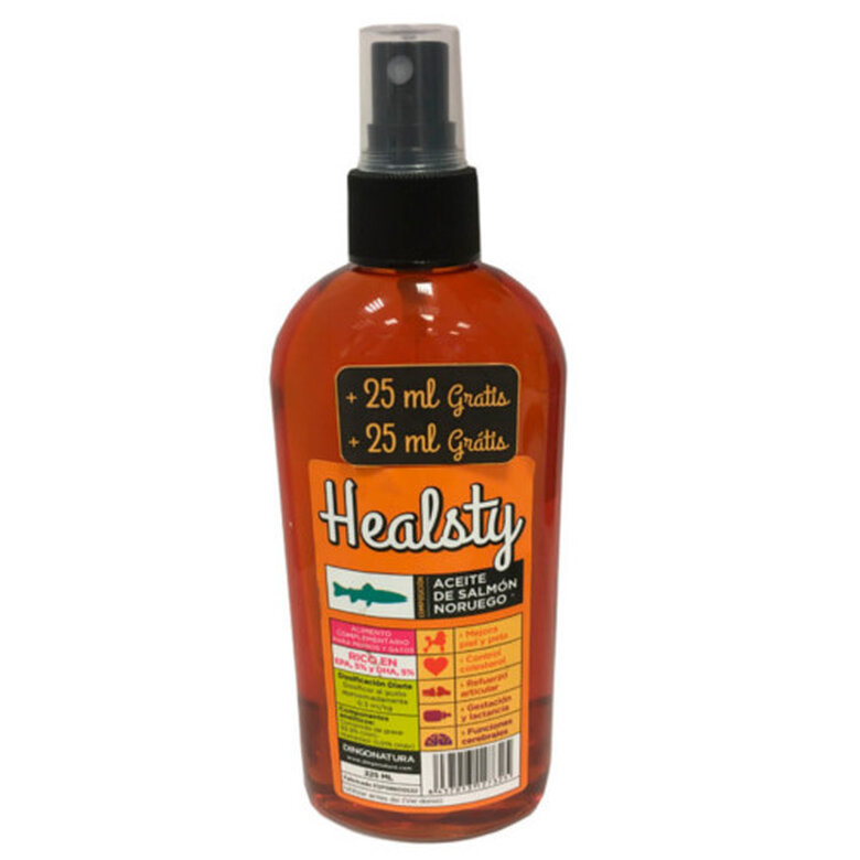 Healsty aceite de salmón para perros y gatos image number null