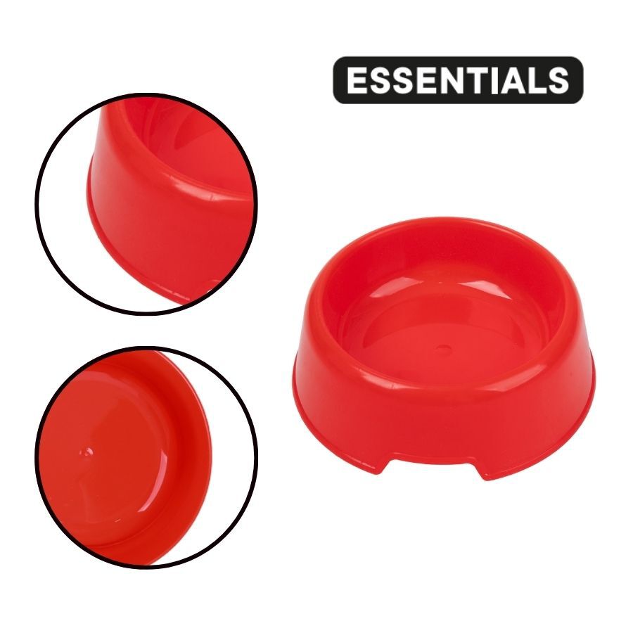Leeby Comedero de Pl&aacute;stico Rojo para perros y gatos, , large Imagen numero 3