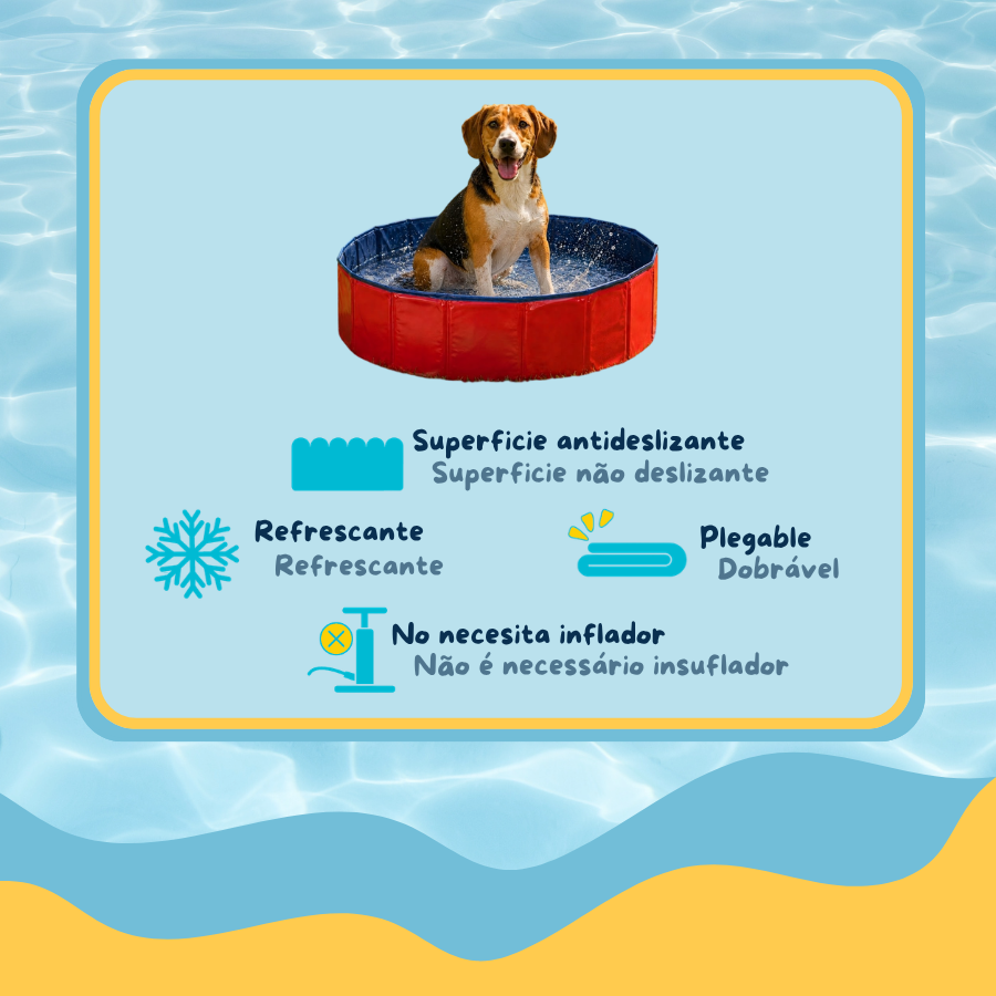 Summer Vibes Piscina Roja para perros, , large Imagen numero 3