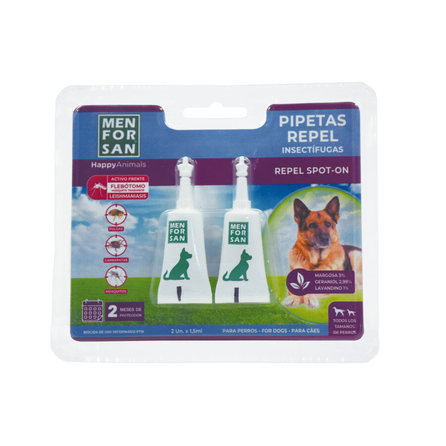 Menforsan Pipetas Naturales Antiparasitarias para perro