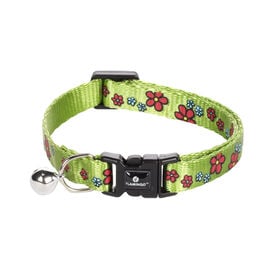 Flamingo Collar Ziggi Flores Verde para gatos