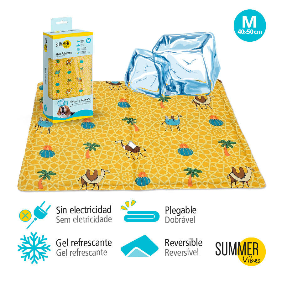 Summer Vibes Manta refrescante con estampado para perros, , large Imagen numero 3