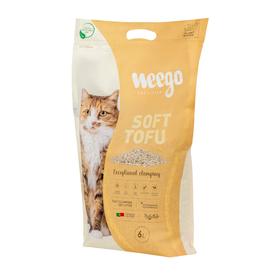 Weego Soft Tofu arena aglomerante para gatos