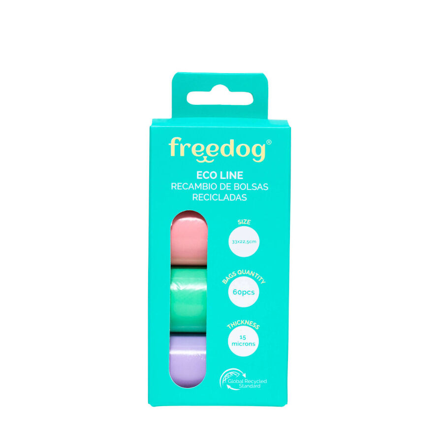 Freedog Eco Line Bolsas Higi&eacute;nicas de Colores Pasteles para perros, , large Imagen numero 2