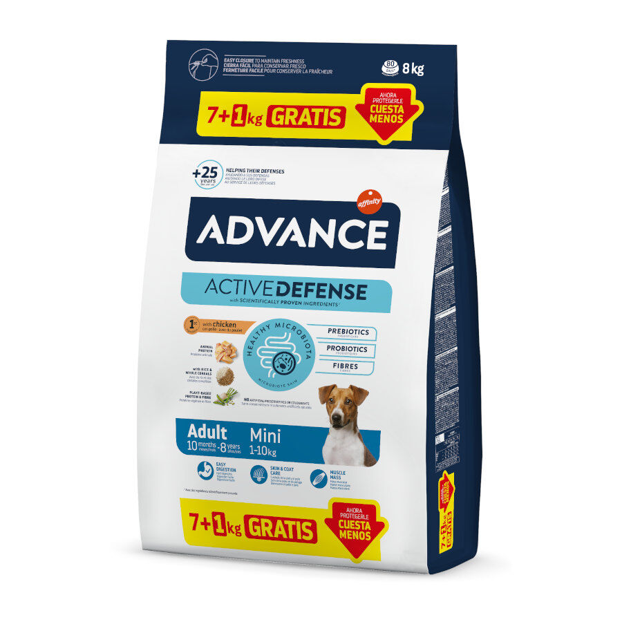 Advance Active Defense Mini Adult Pollo y Arroz pienso para perros