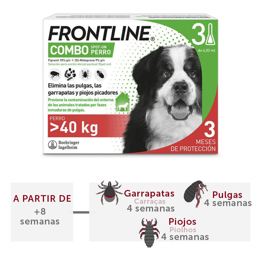 Frontline Combo Pipetas Antiparasitarias para perros gigantes thumbnail