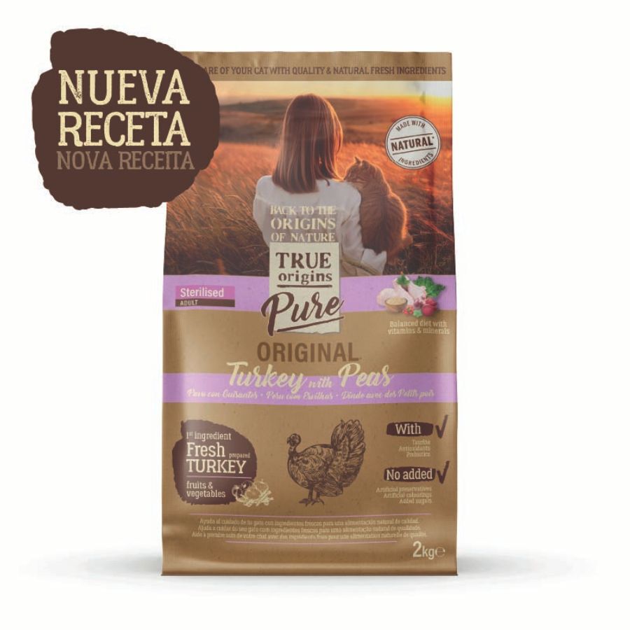 True Origins Pure Adult Sterilised Pavo pienso para gatos thumbnail