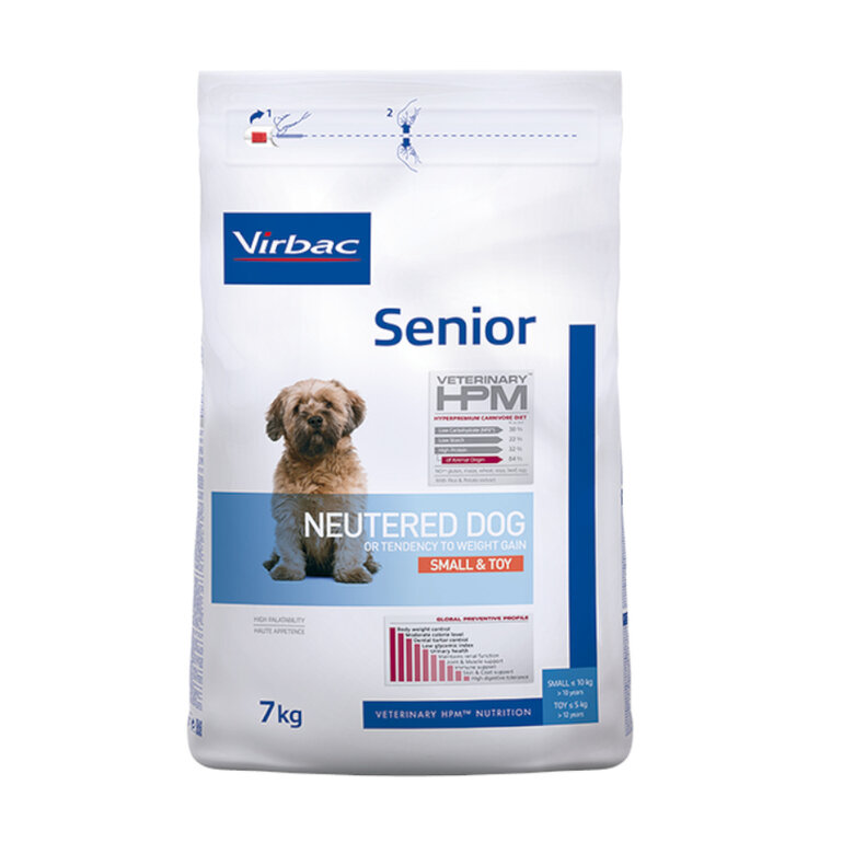 7 kg Virbac Senior Neutered SmallyToy HPM Pienso para perros,  Imagen numero 1 7 kg Virbac Senior Neutered SmallyToy HPM Pienso para perros, , large Imagen numero 1