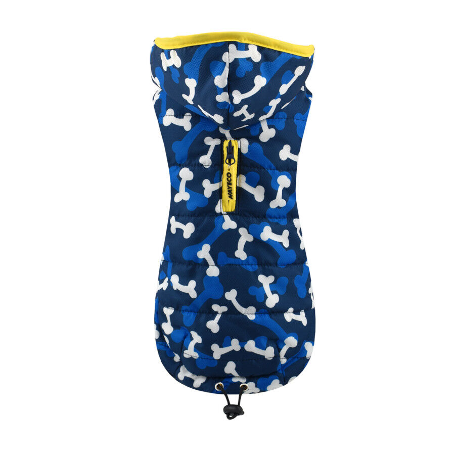 Nayeco Abrigo Acolchado Paws Print Azul para perros thumbnail