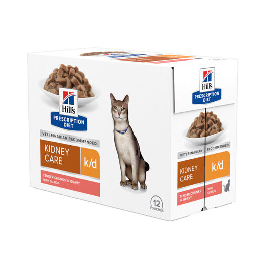 Hill’s Prescription k/d Diet Kidney Care Salmón sobre en salsa para gatos, , large image number null