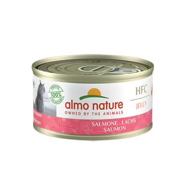 Almo Nature HFC Jelly Salmón en gelatina lata para gatos 