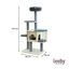 Leeby Cloud Collection torre rascador multiplataforma con cama nido para gatos, , large indicador imagen numero 4