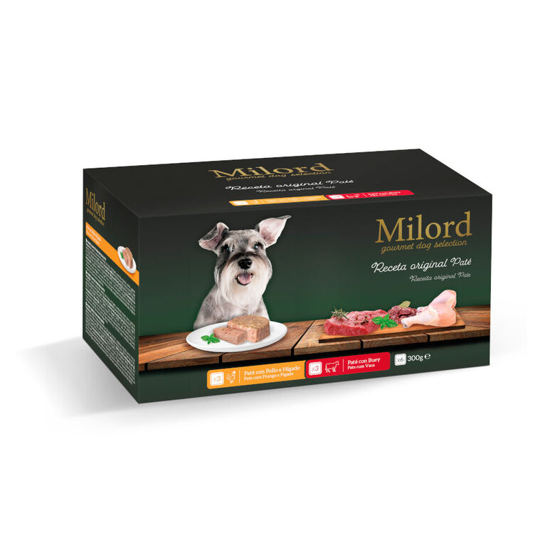 Milord Receta Original Paté tarrinas para perros - Multipack, , large image number null