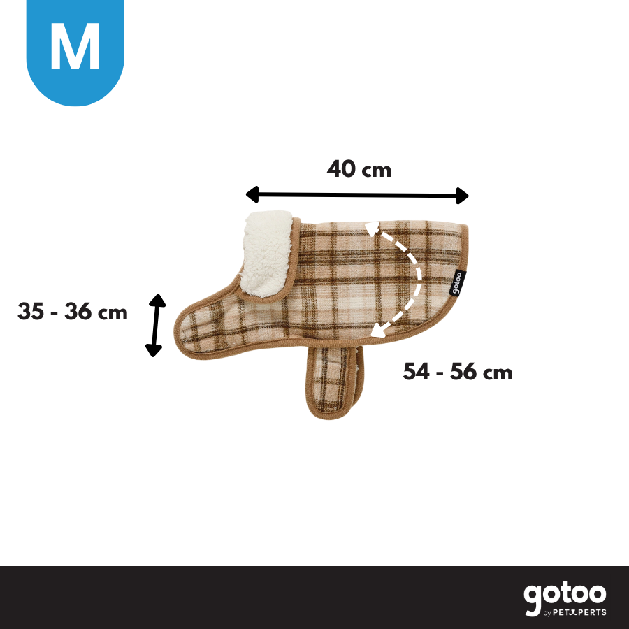 Gotoo Chaqueta Tart&aacute;n Cuadros para perros, , large Imagen numero 4