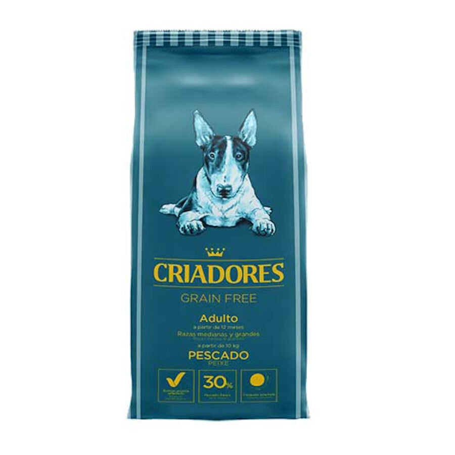 Criadores Grain Free Pescado pienso perro raza M-L Imagen numero 1